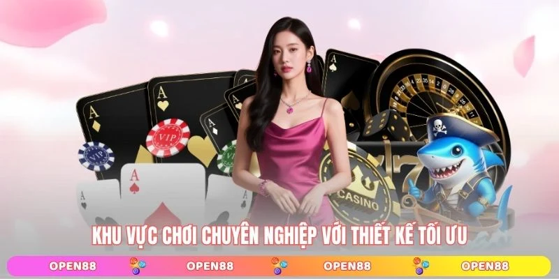 Khu vực chơi chuyên nghiệp với thiết kế tối ưu